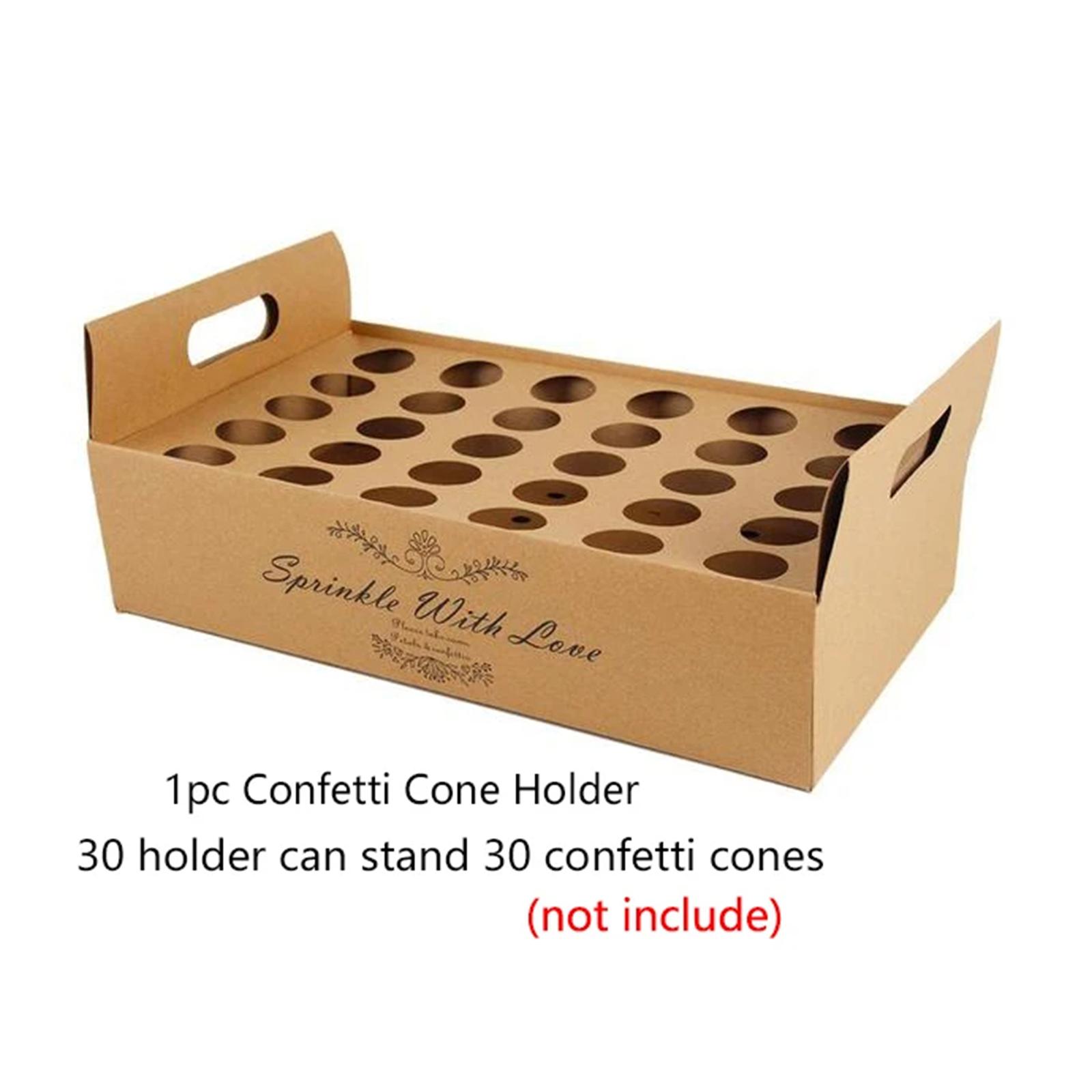 Papercraft Supply Confetti - Paper Confetti Cone Box Stand Tray