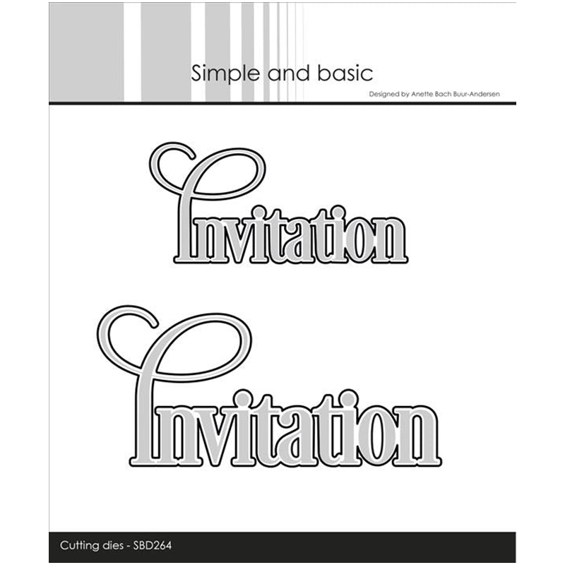 Papercraft Supply Invitation - Invitation Words Metal Cutting Dies for