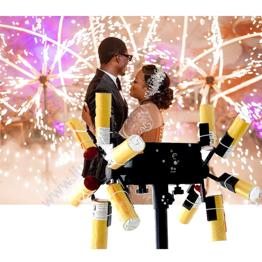 Confetti Cannon Tube - Pyrotechnic Double Wheels Cold Fire works