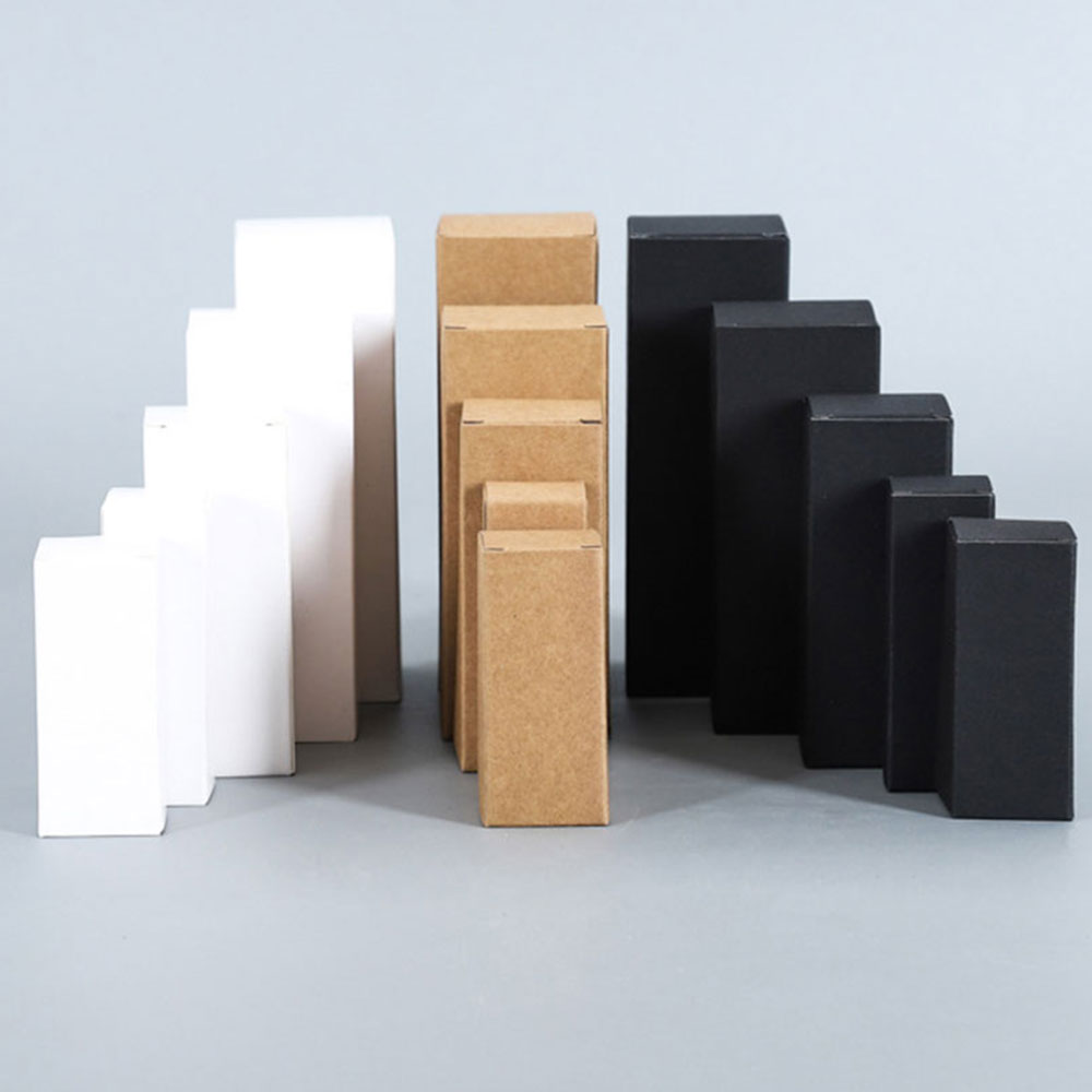 Event Party Box - 100pcs Blank Kraft Handmade Soap Box