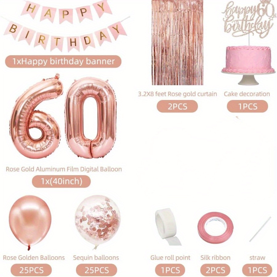 58Pc/Set 40Inch Number Foil Ba - огляд і ціна Party Banner Gold