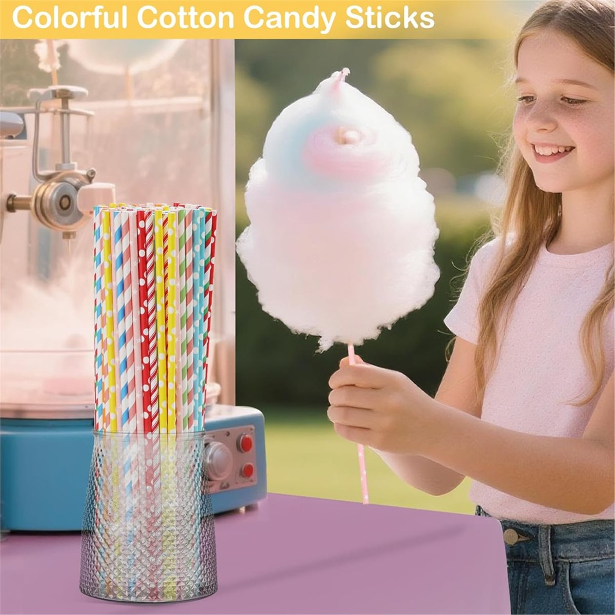 ABZT 200 Pieces Cotton Candy C - огляд і ціна Cotton Candy Cone