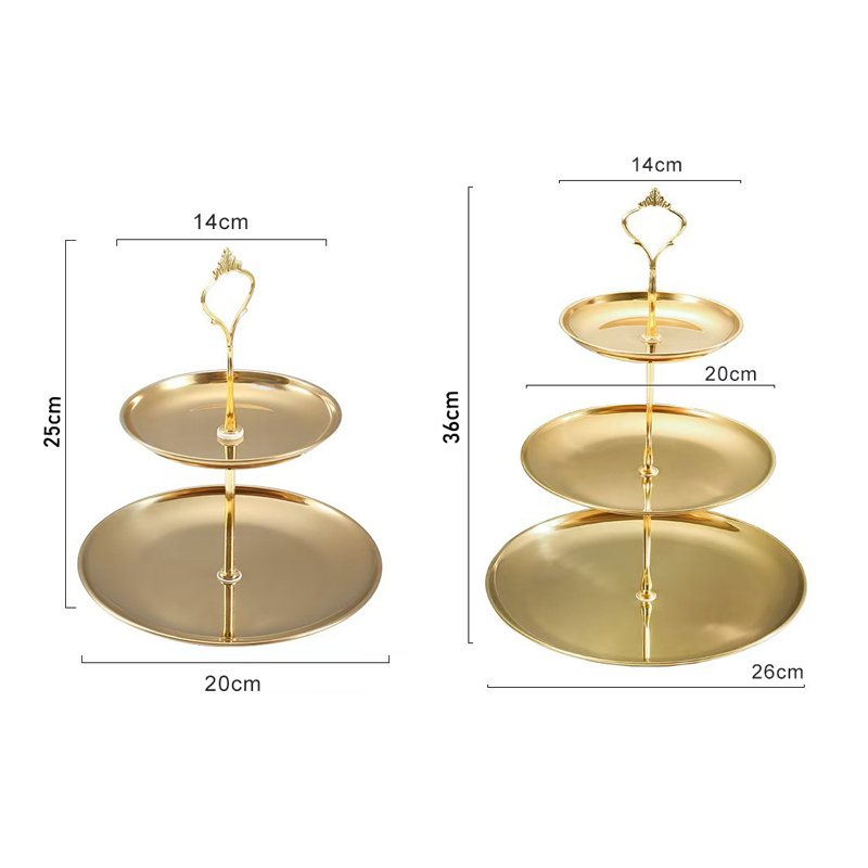 Gold Silver 2/3-Tier Cake Stan - огляд і ціна Cupcake Stand Tier