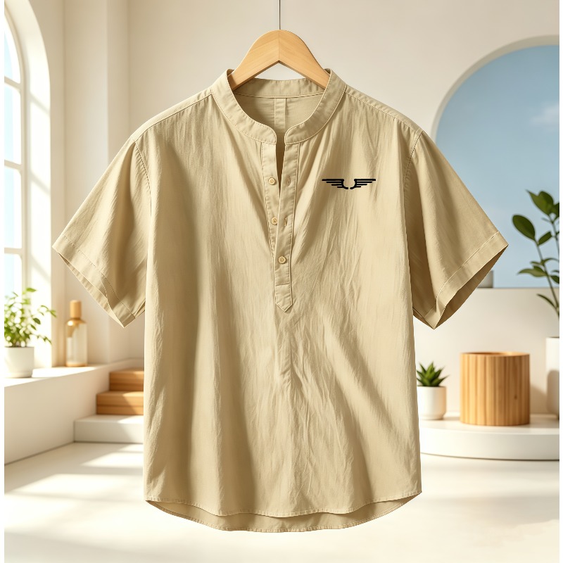 Men's cotton and linen Henley  - огляд і ціна Event Support