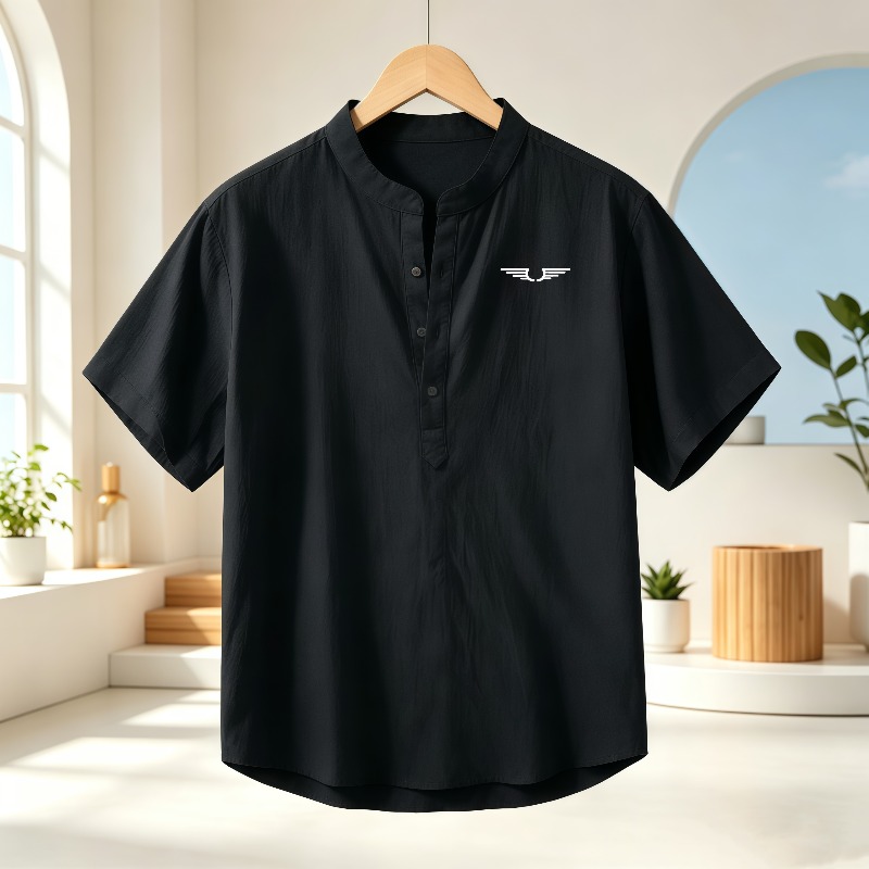 Men's cotton and linen Henley  - огляд і ціна Event Support