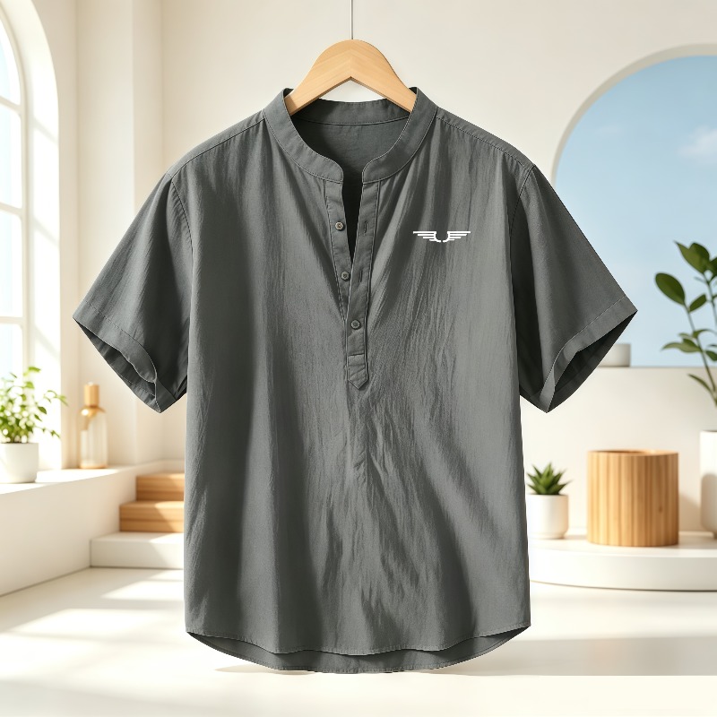 Men's cotton and linen Henley  - огляд і ціна Event Support