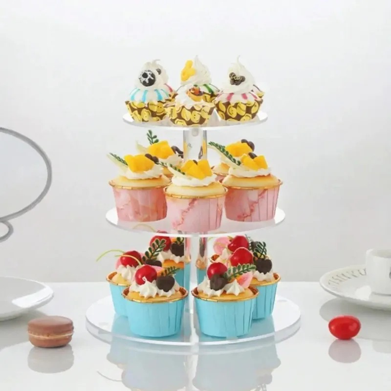 Clear Acrylic 3-5 Tier Cupcake - огляд і ціна Cupcake Stand Tier