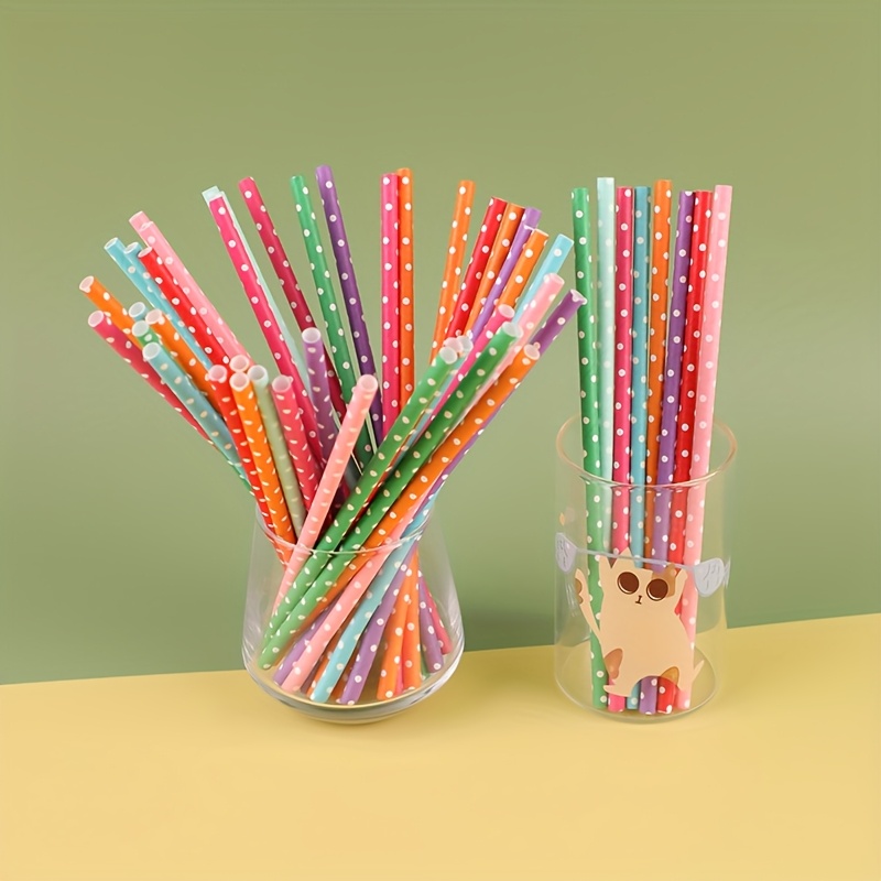 100pcs colorful disposable pap - огляд і ціна Paper Straw Color