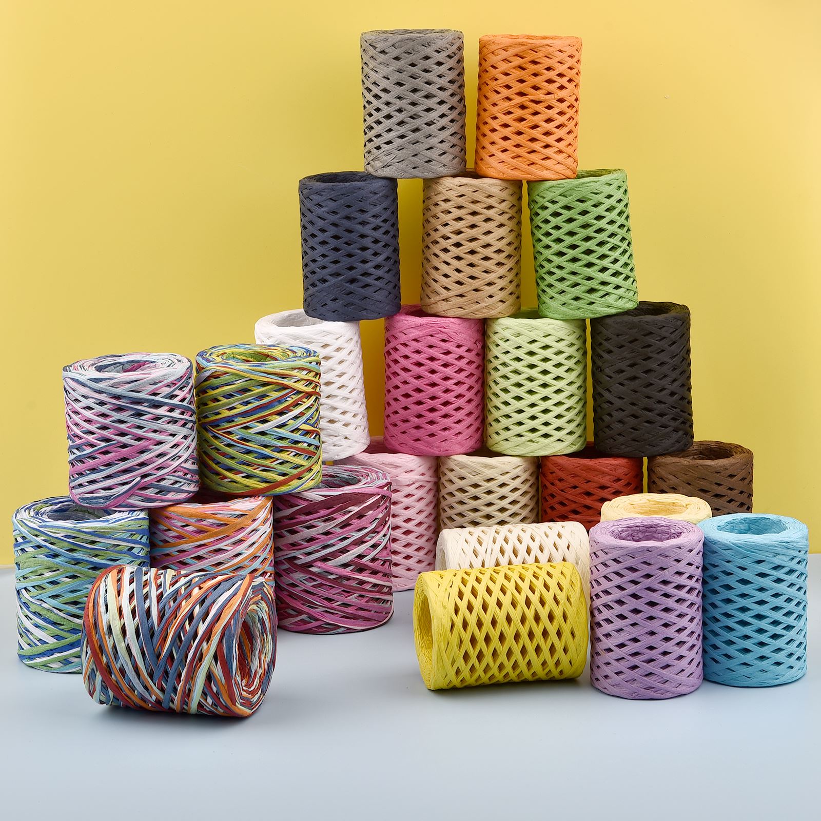 100M/Roll Raffia Paper Ribbon  - огляд і ціна Papercraft Supply Ribbon