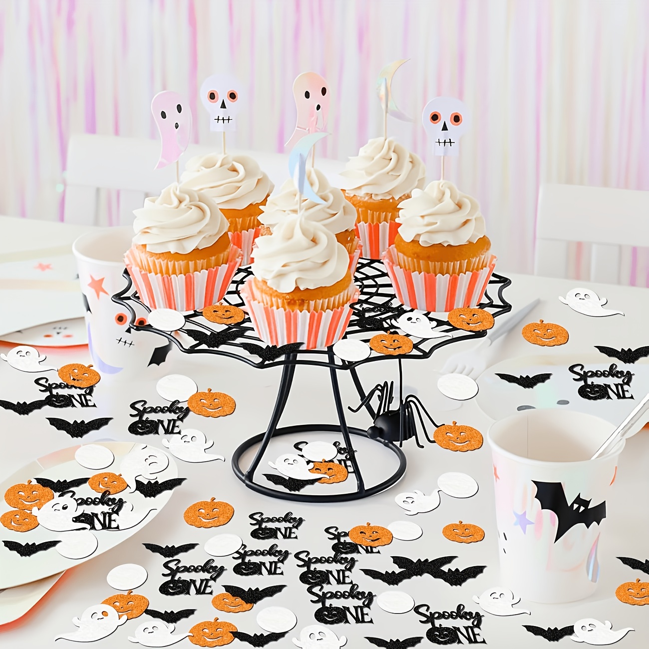 Halloween Table Confetti Orang - огляд і ціна Papercraft Supply Confetti