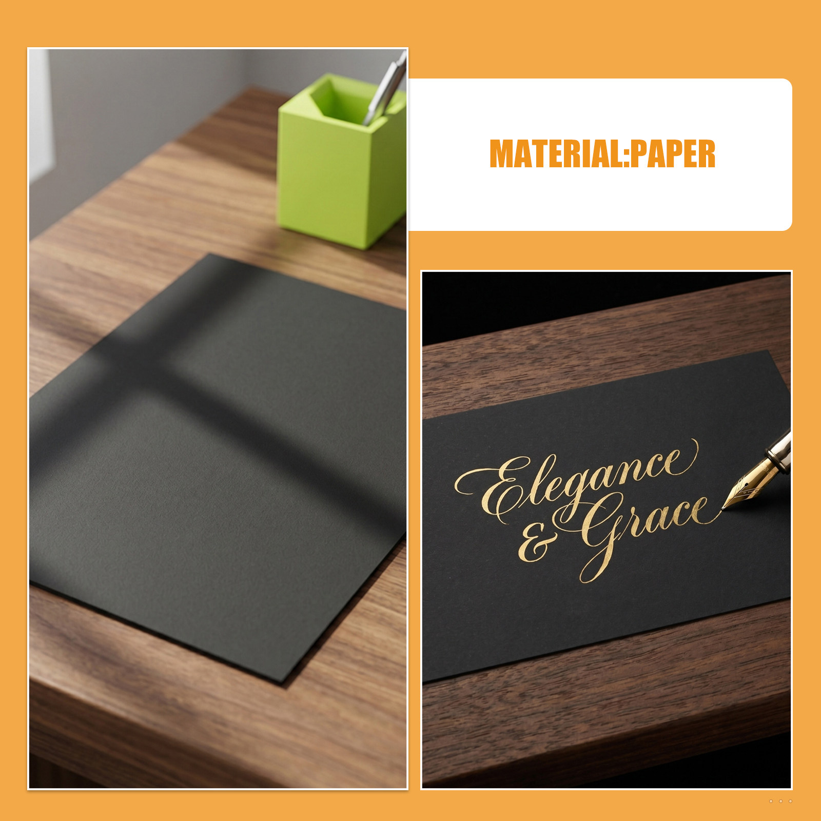 60Pcs Black Cardstock Thick He - огляд і ціна Papercraft Supply Invitation