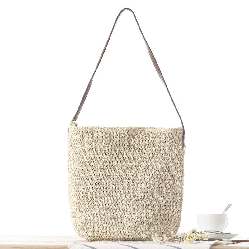 Straw Shoulder Woven Beach Sol - огляд і ціна Paper Straw Color