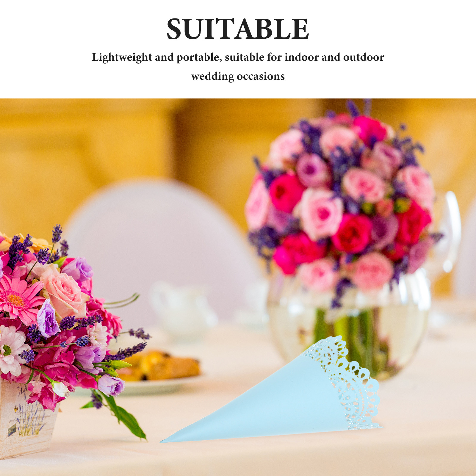 50pcs Wedding Confetti Cones H - огляд і ціна Papercraft Supply Confetti
