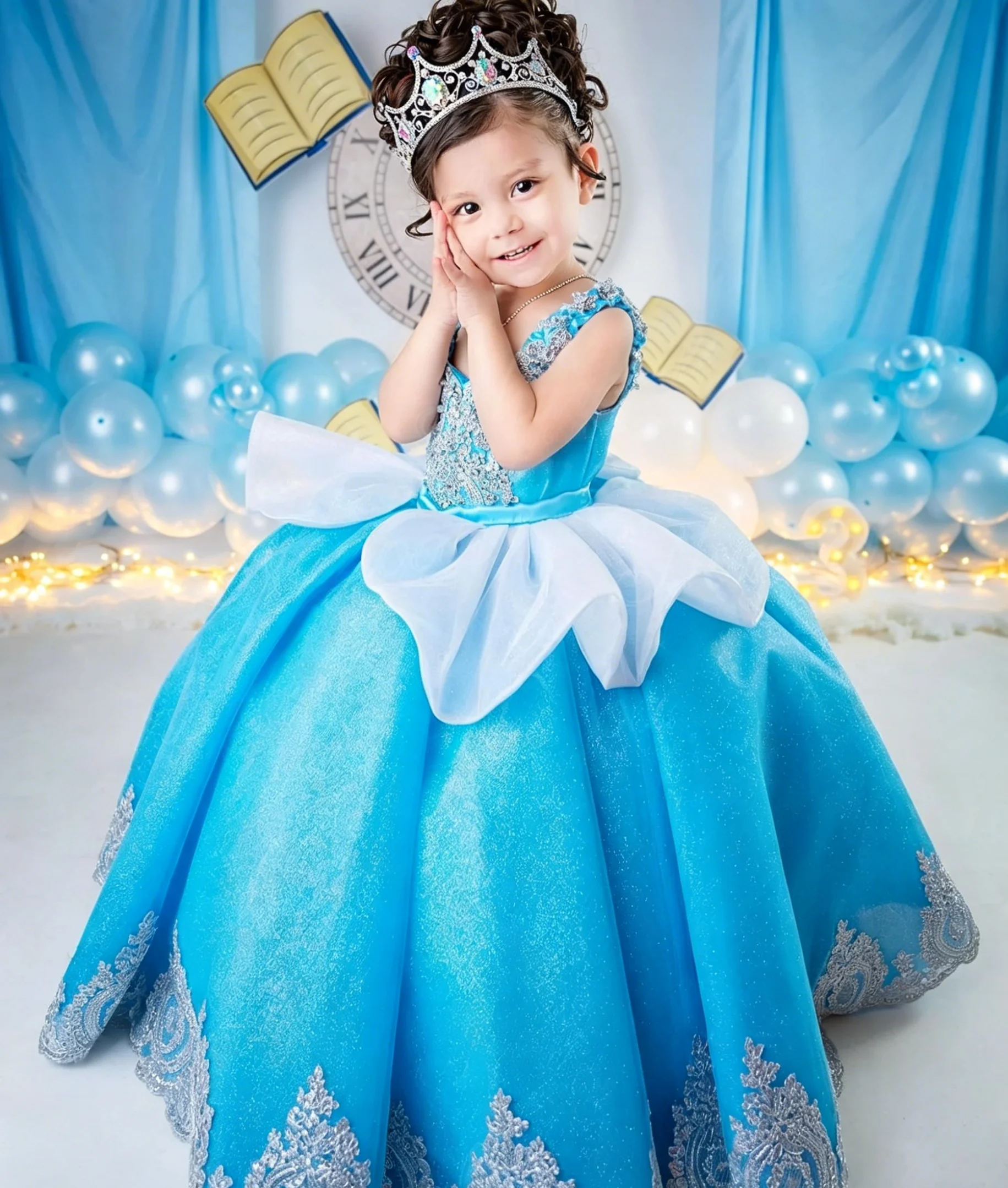 Custom Luxury Dress FlowerGirl - огляд і ціна Birthday Sash Glitter