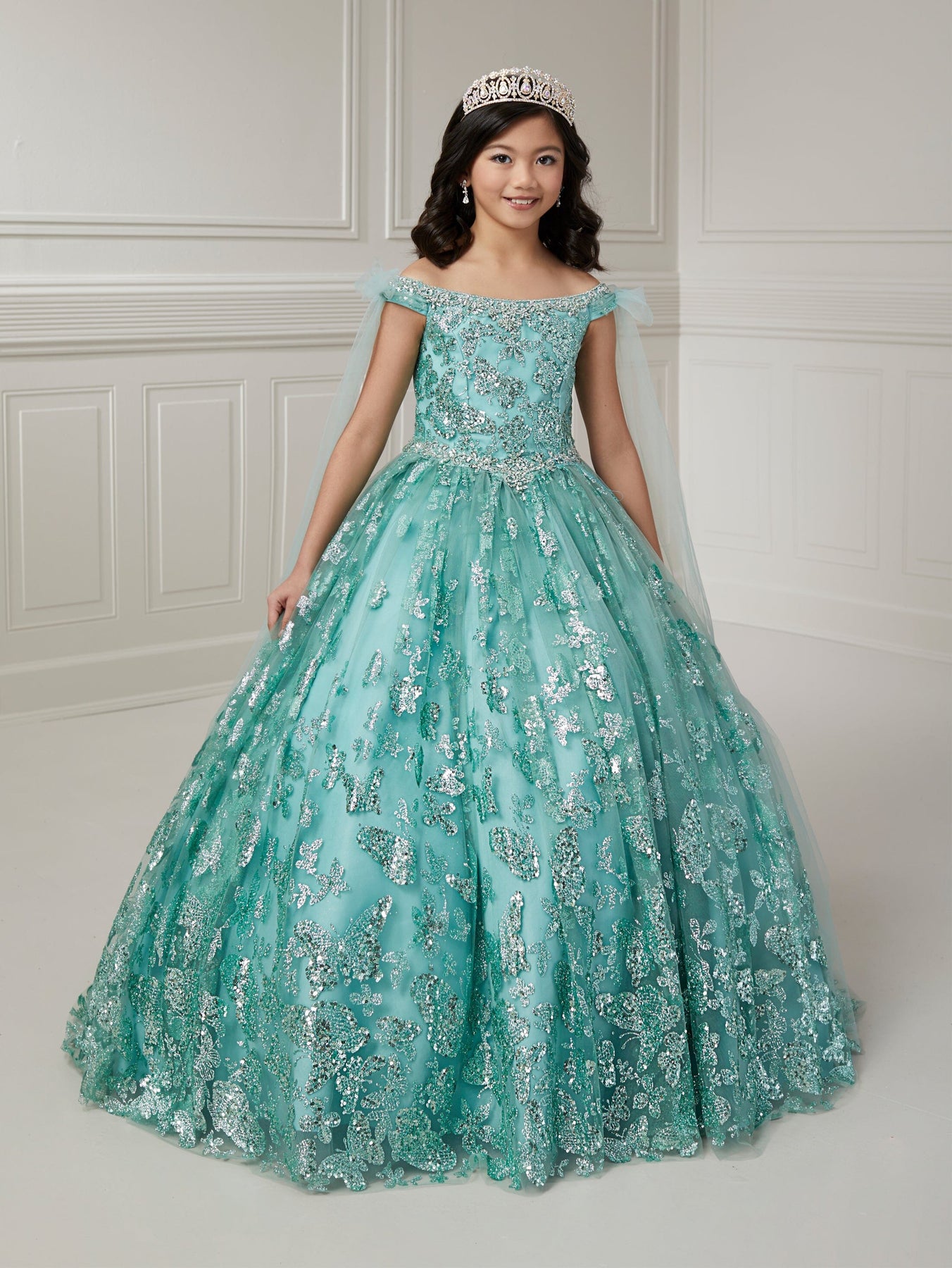 Gorgeous Flower Girl Dress Gre - огляд і ціна Birthday Sash Glitter