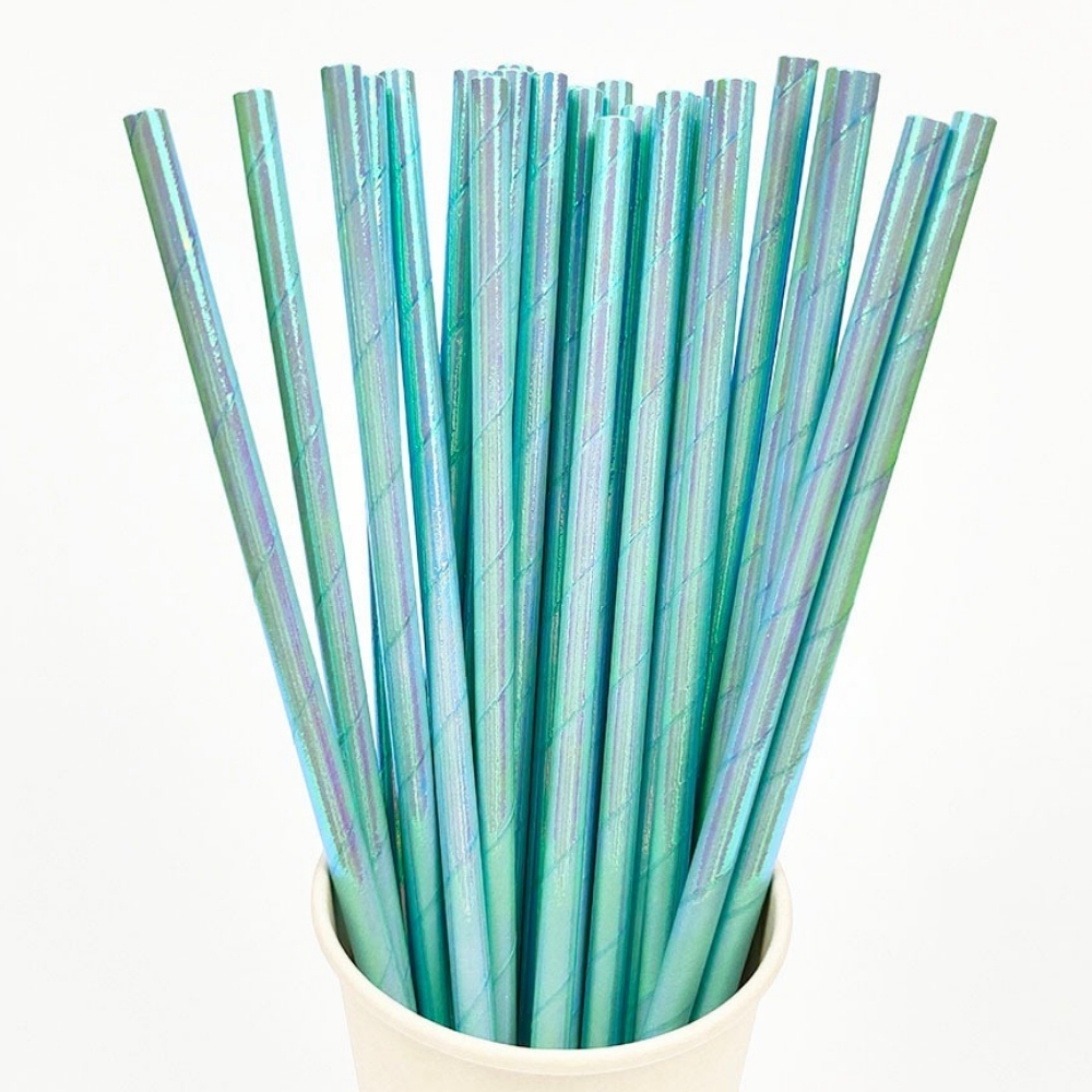 25Pcs Pearlescent Bronzing Pap - огляд і ціна Paper Straw Color