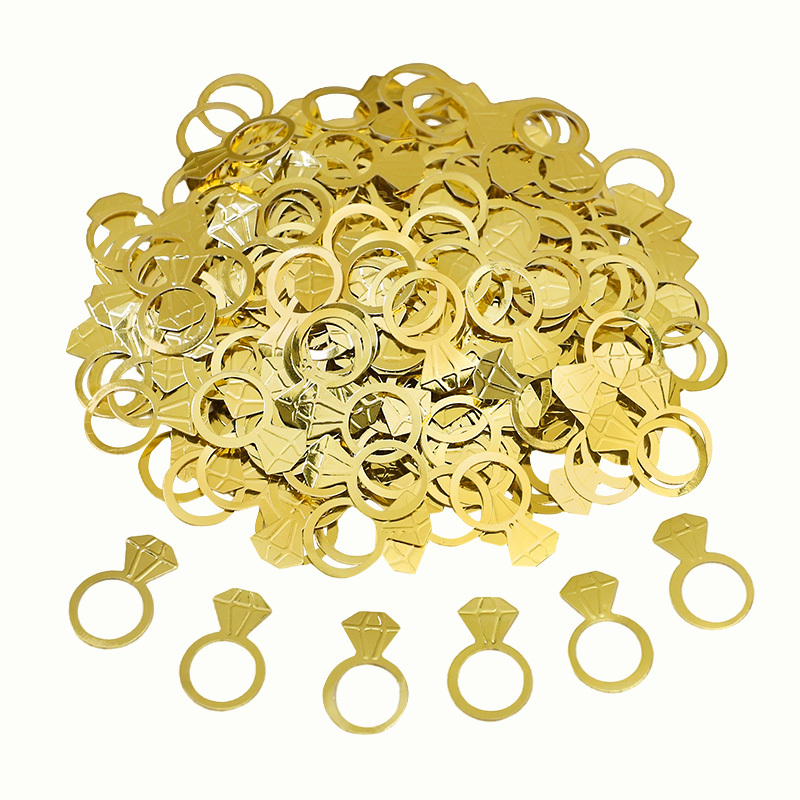 50Pcs/Bag Gold Diamond Ring Co - огляд і ціна Papercraft Supply Confetti
