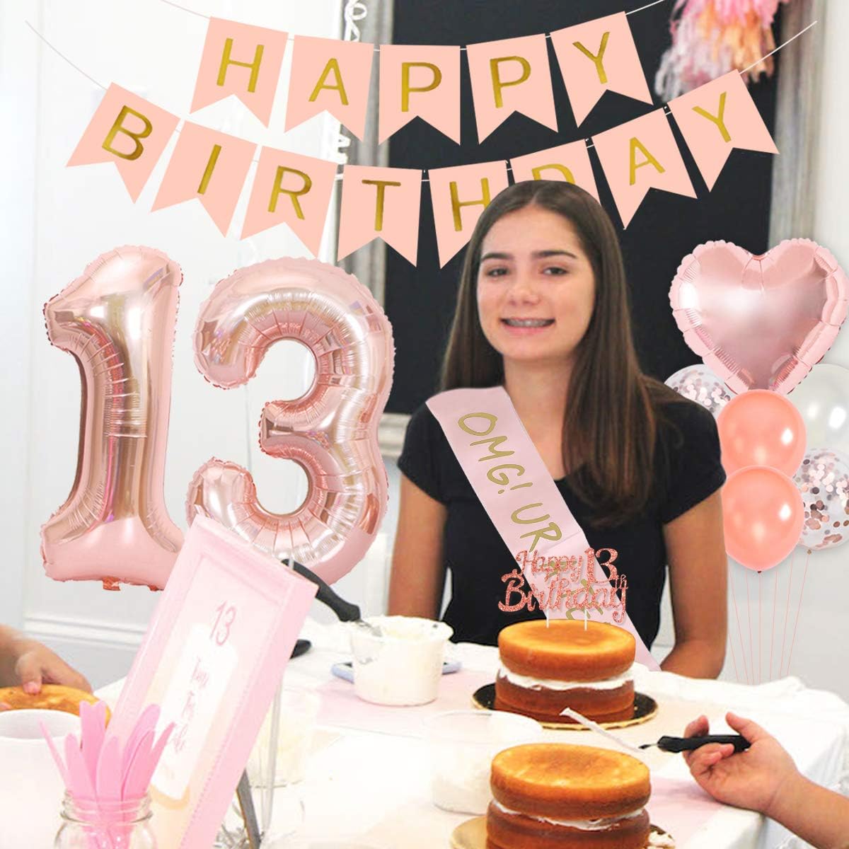 13th Birthday Party Decoration - огляд і ціна Party Banner Gold
