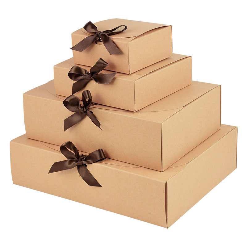 Kraft Paper Gift Box With Deco - огляд і ціна Papercraft Supply Ribbon