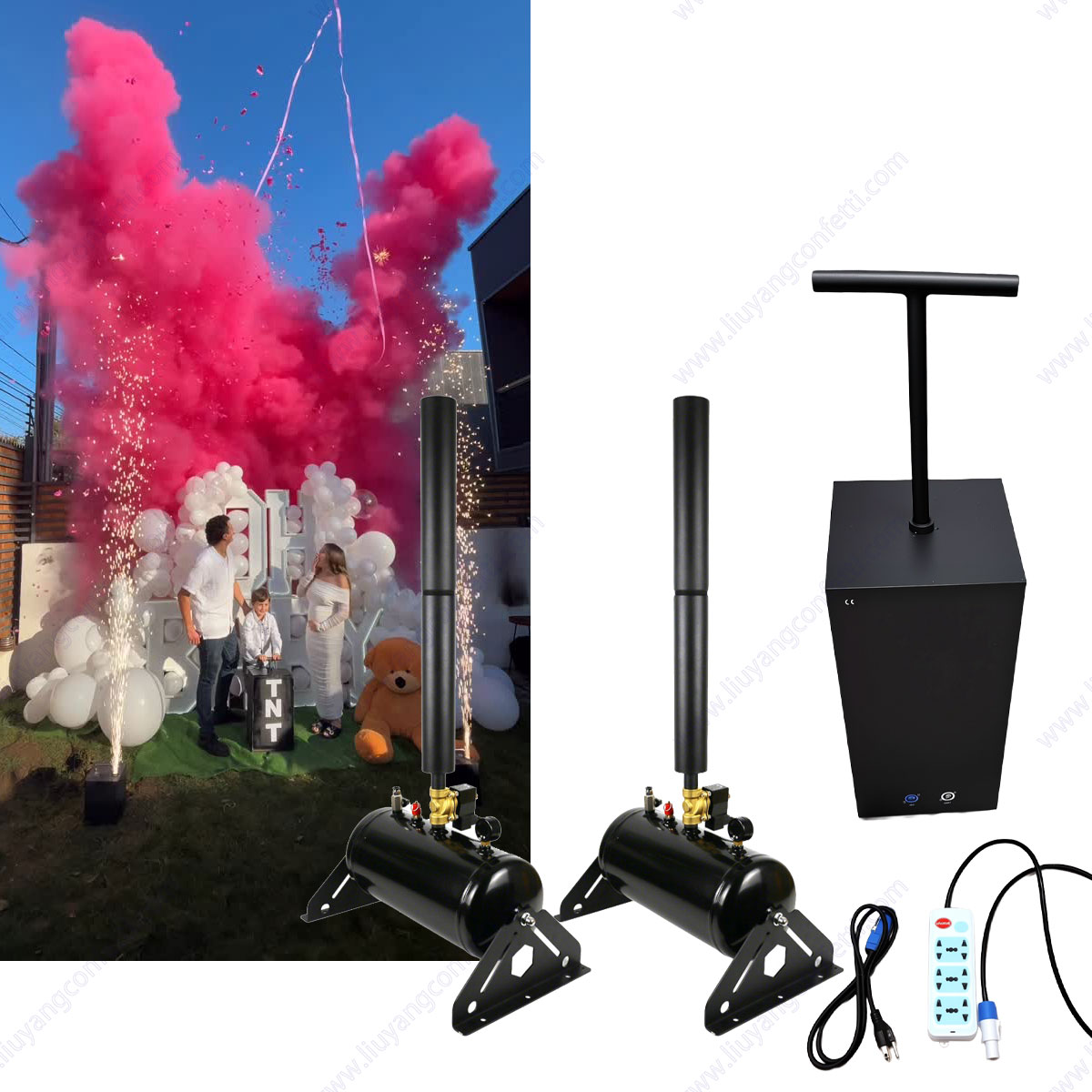 Confetti Streamer Baby Shower  - огляд і ціна Confetti Cannon Tube