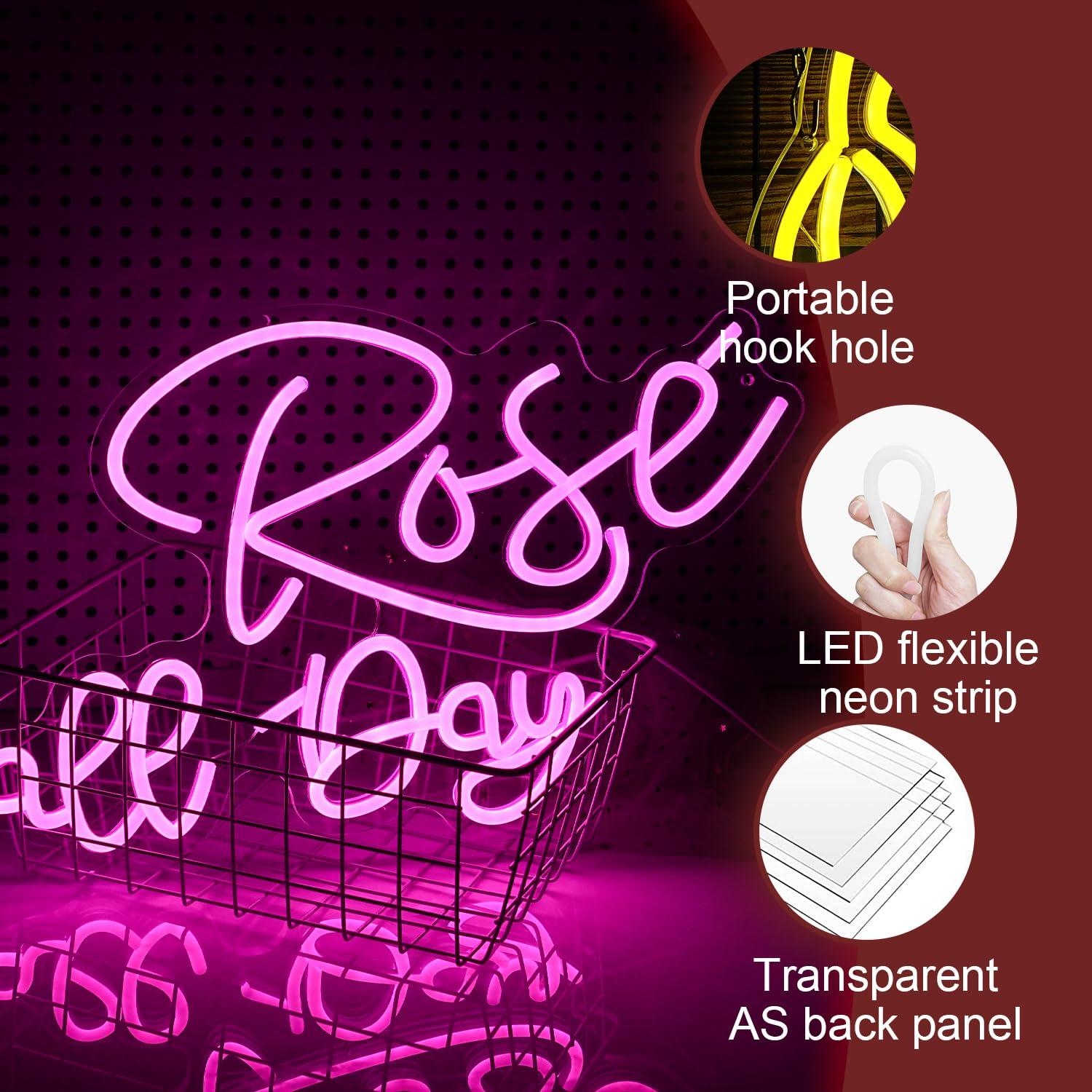 Rose All Day Neon Sign Dimmabl - огляд і ціна Neon Sign Party