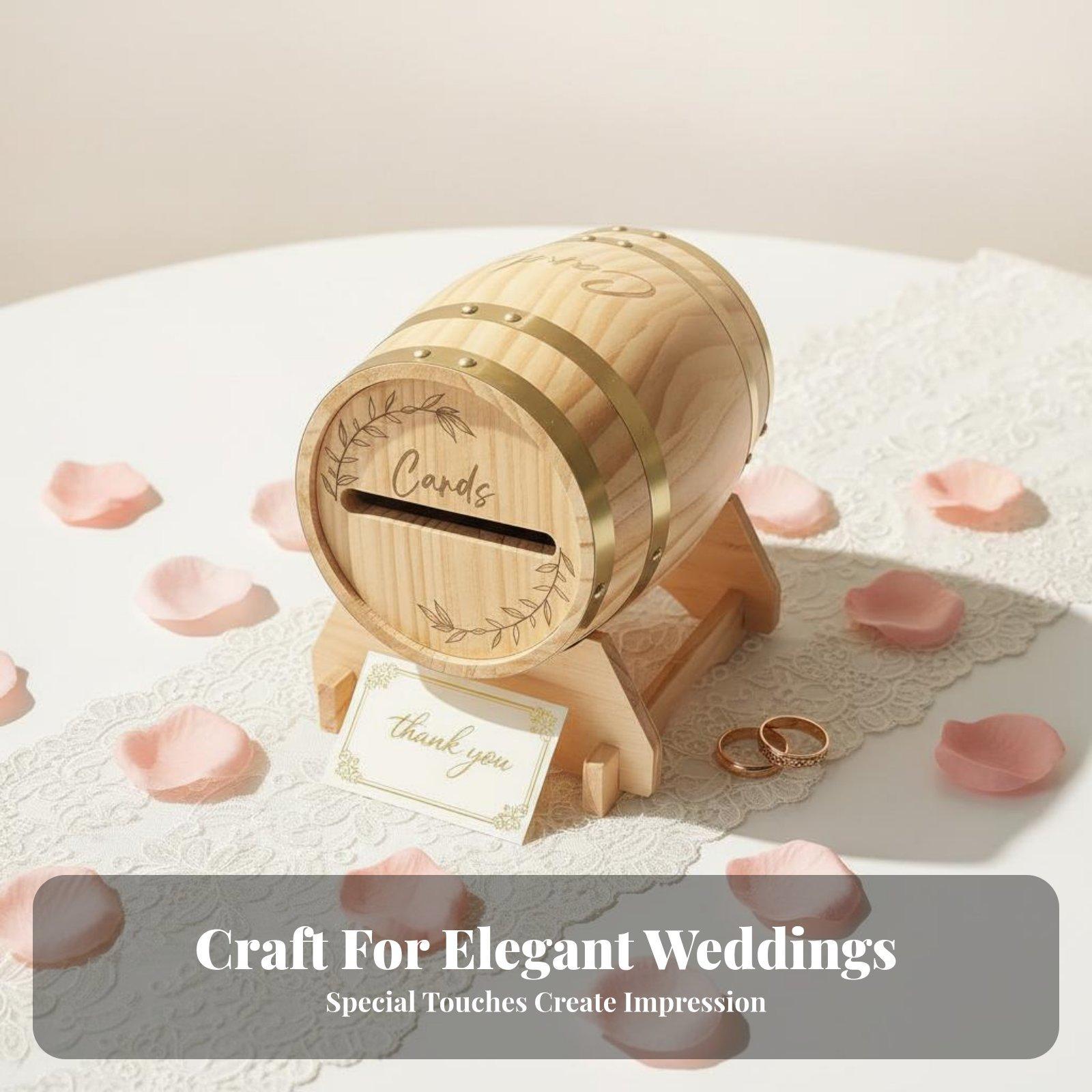 Rustic Solid Wood Card Box Bar - огляд і ціна Event Party Box