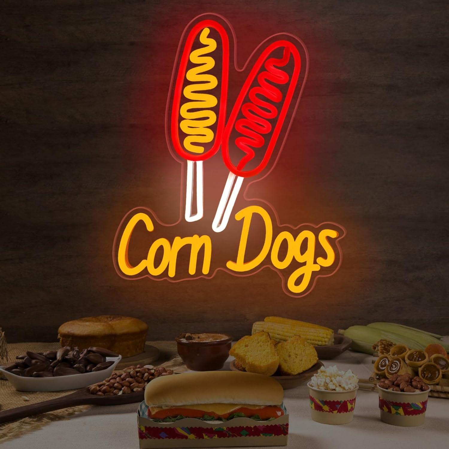 Corn Dog Neon Sign Snack USB D - огляд і ціна Neon Sign Party