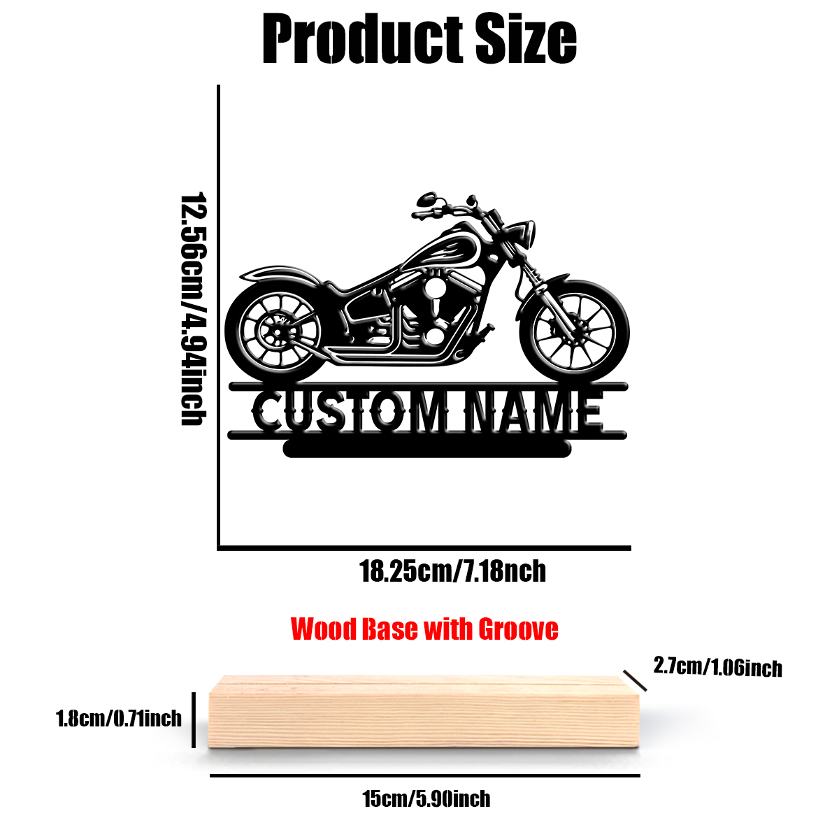 1Pc Csutom Name Road Motorbike - огляд і ціна Eve Party